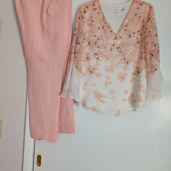 Calvin Klein Pants - Pretty Peach 2pc Calvin Klein Pant Set-sz8